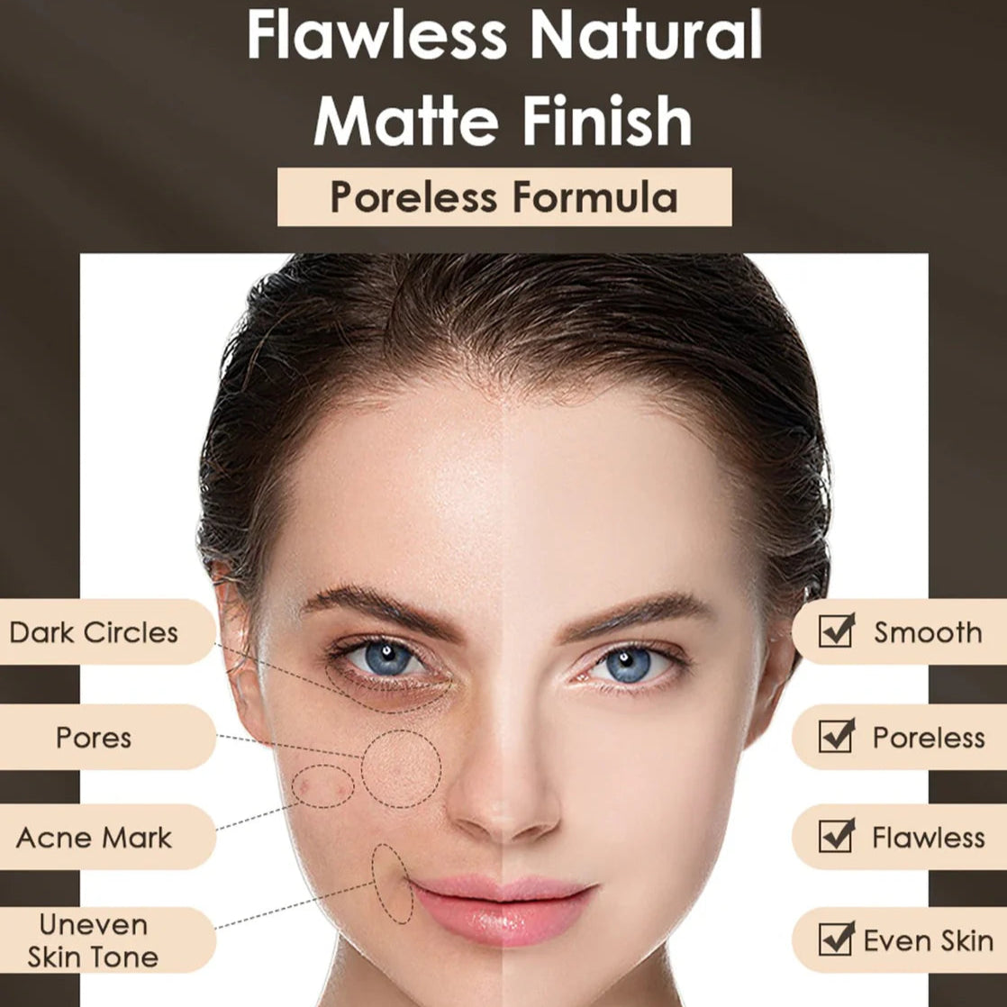 MUICIN Luminous Nude Velvet Full Coverage Foundation – 50g