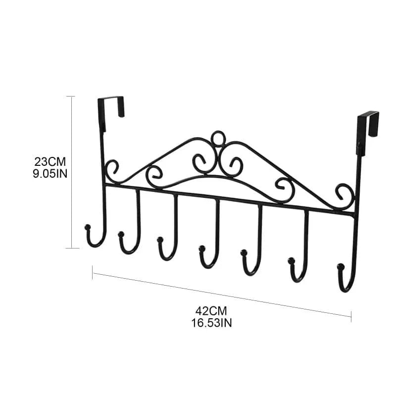 7 Hook Iron Door Hanger