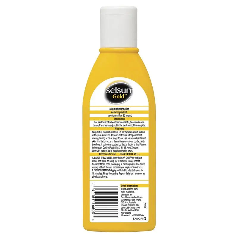 Selsun Gold Anti Dandruff Shampoo Treatment - 200ml