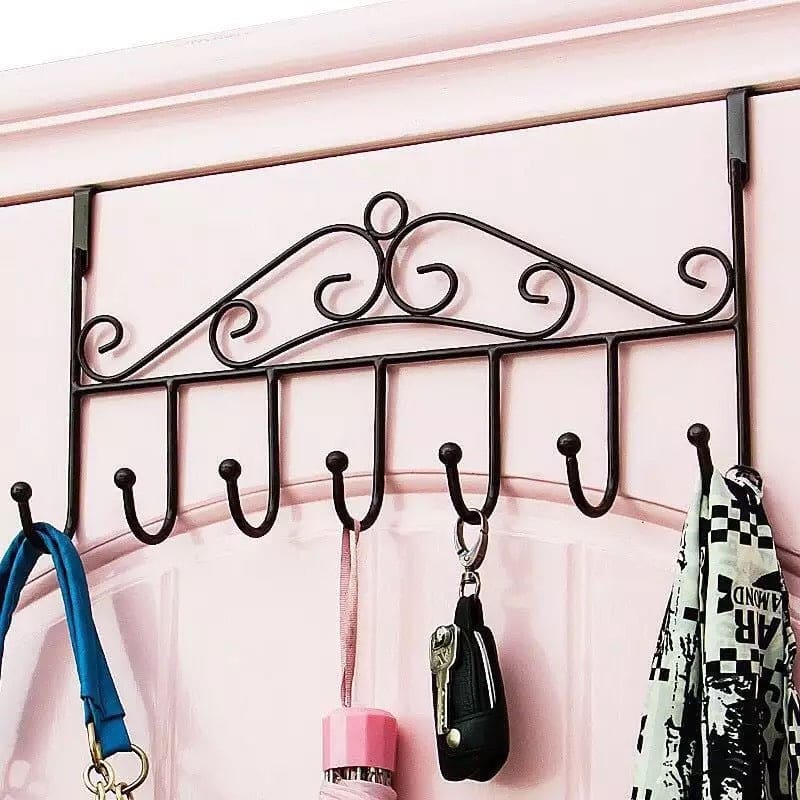 7 Hook Iron Door Hanger