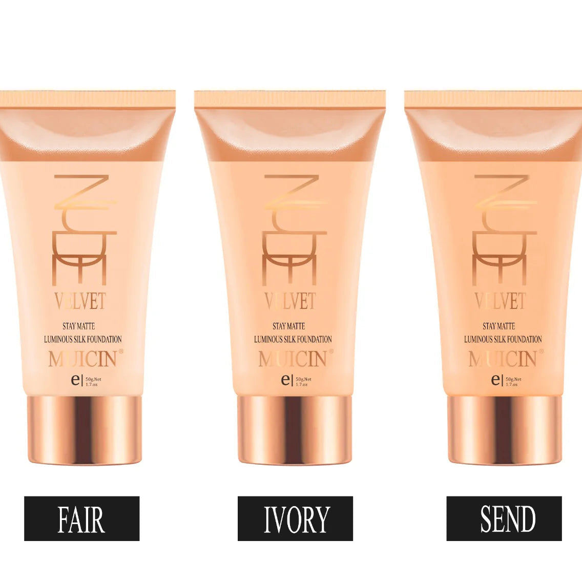MUICIN Luminous Nude Velvet Full Coverage Foundation – 50g