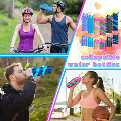 Creative Portable Silicone Folding Sports Water Bottle - 500ml - Each