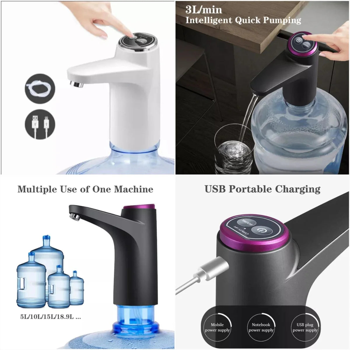 Automatic Electric Water Gallon Bottle Pump