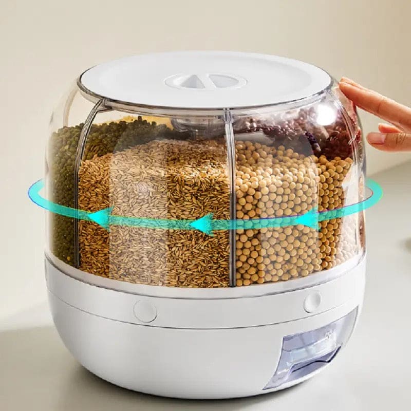 6 Grid Round Cereal Dispenser