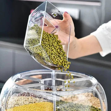 6 Grid Round Cereal Dispenser