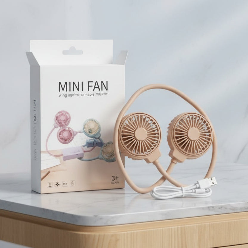 Mini Hanging Neck USB Fan