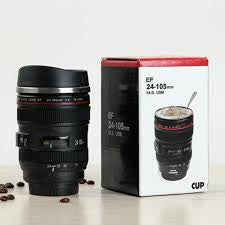 Camera lens Coffee Mug - look like a Canon EF 24-105mm lens