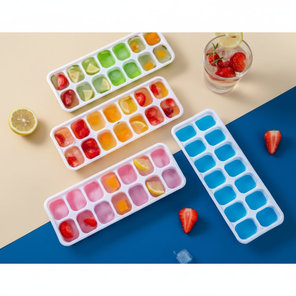 14 Grid Square Shape Ice Maker, Ice Cube Tray - Each Tray