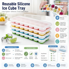 14 Grid Square Shape Ice Maker, Ice Cube Tray - Each Tray