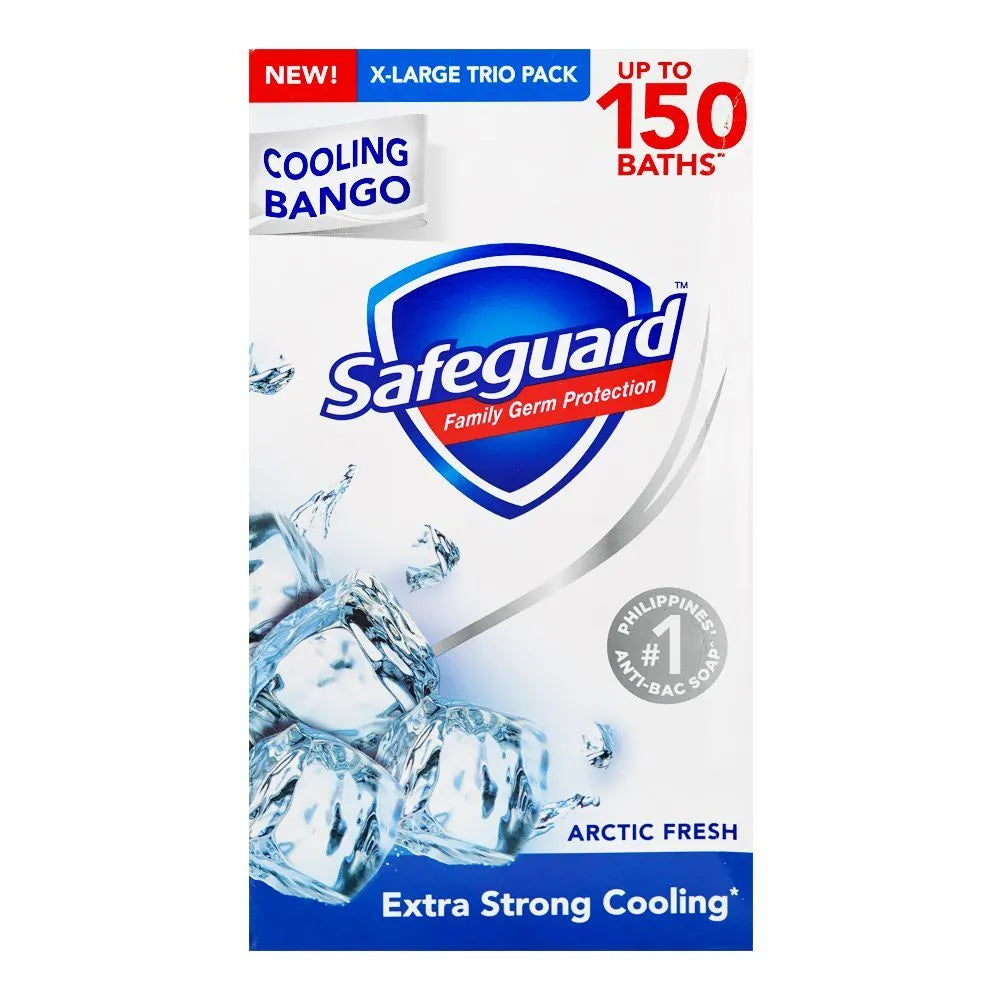 Safeguard Arctic Fresh Extra Strong Cooling Soap - 3 X 160g