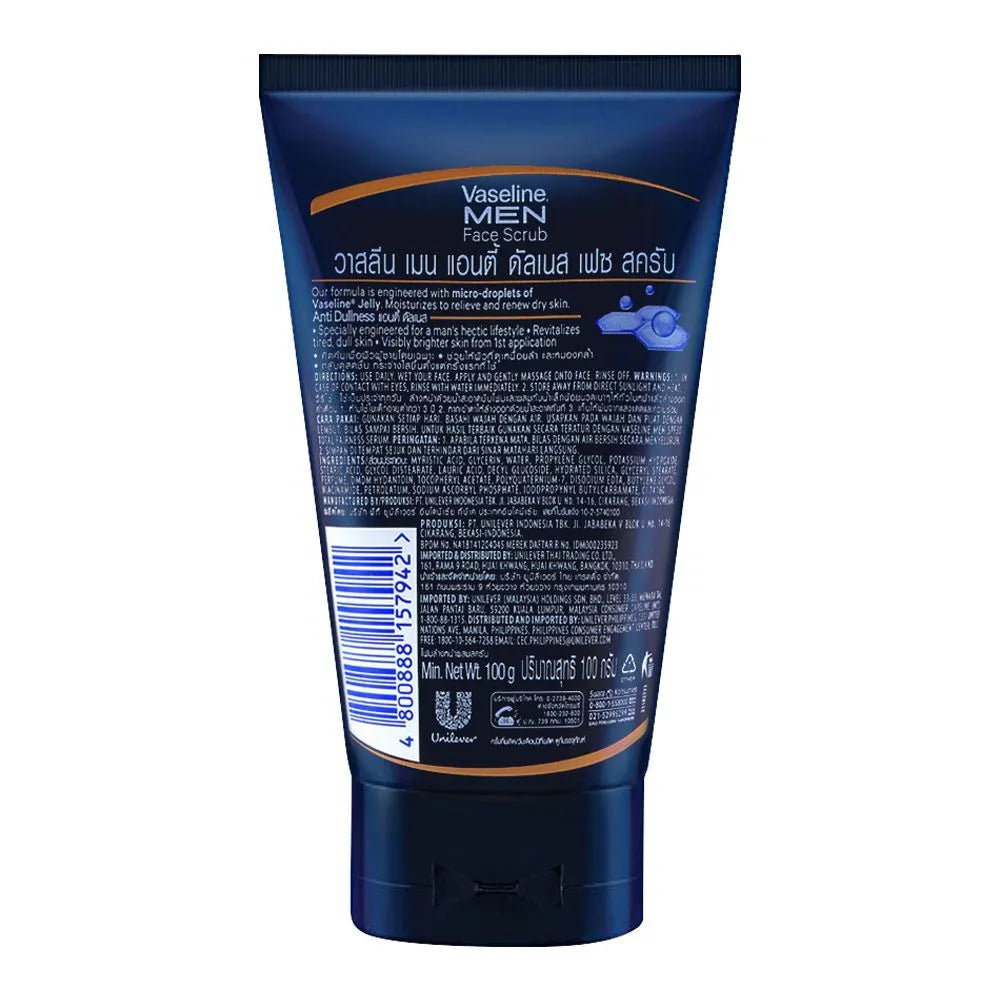 Vaseline Men Anti Dullnes Face Scrub - 100g