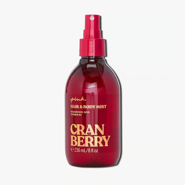 🍒 Pink Cranberry Hair & Body Mist – 236ml