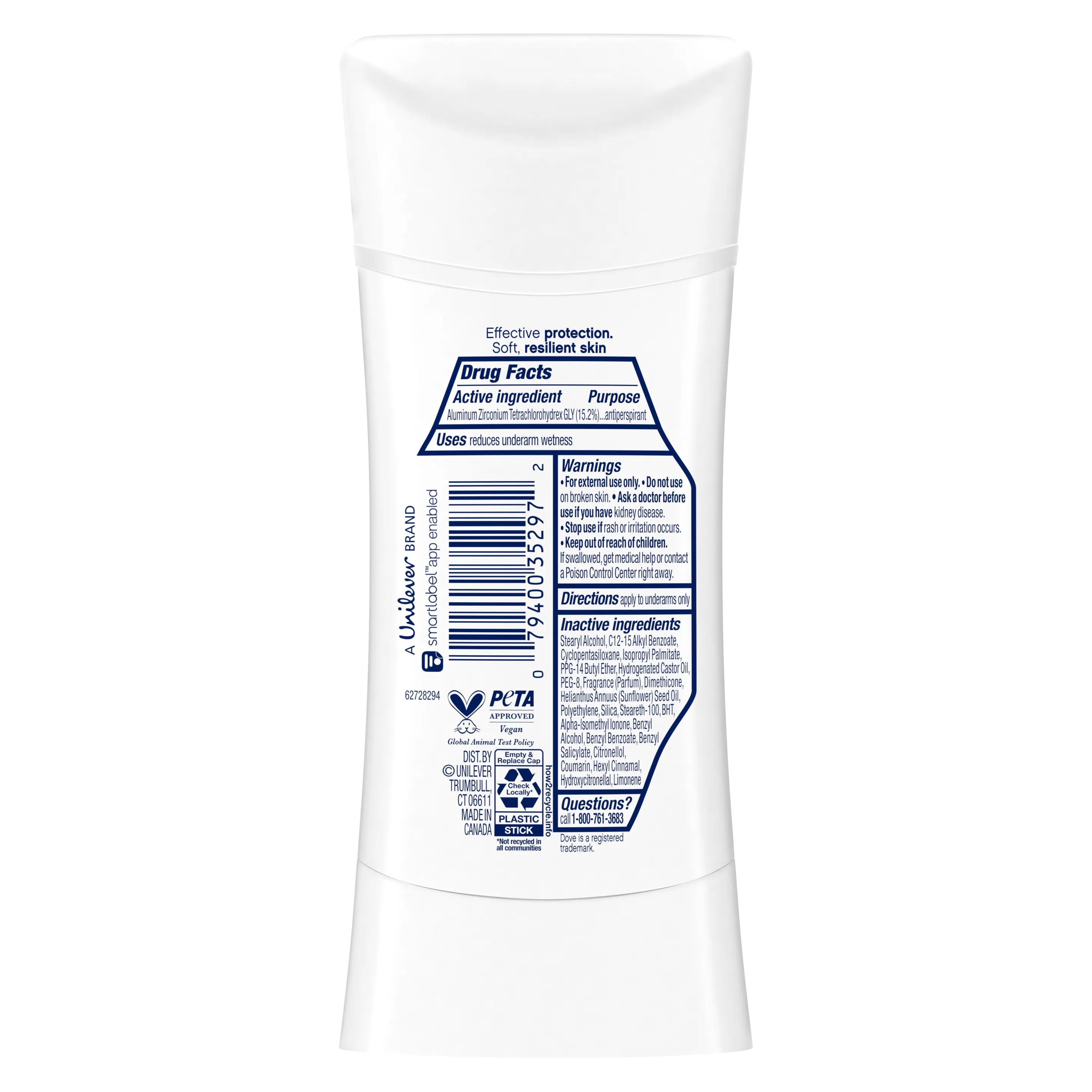 Dove Advanced Care Cool Essentials Antiperspirant Deodorant Stick 74g