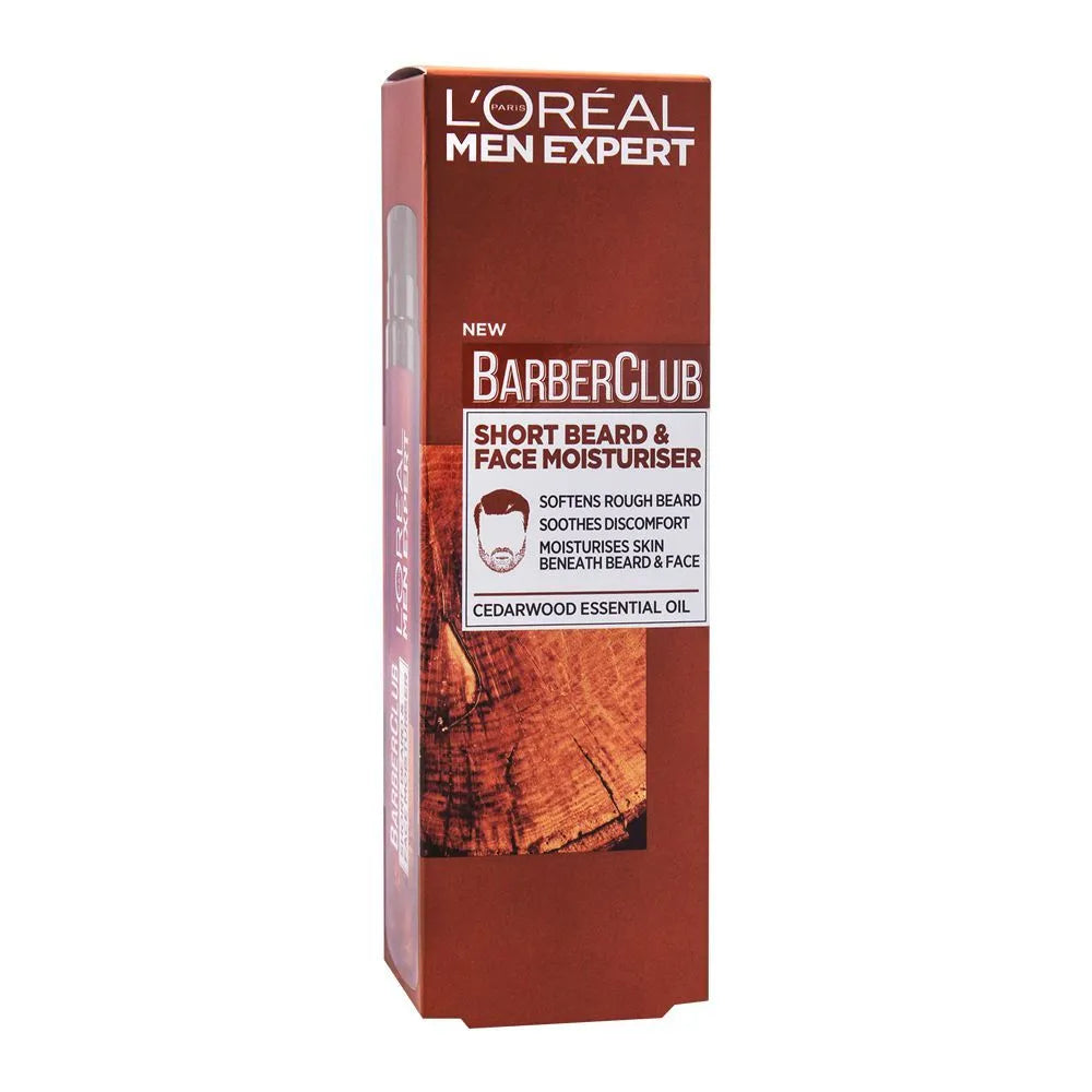 Loreal Paris Men Expert Barber Club Short Beard & Face Moisturiser Cedarwood Essential Oil - 50ml