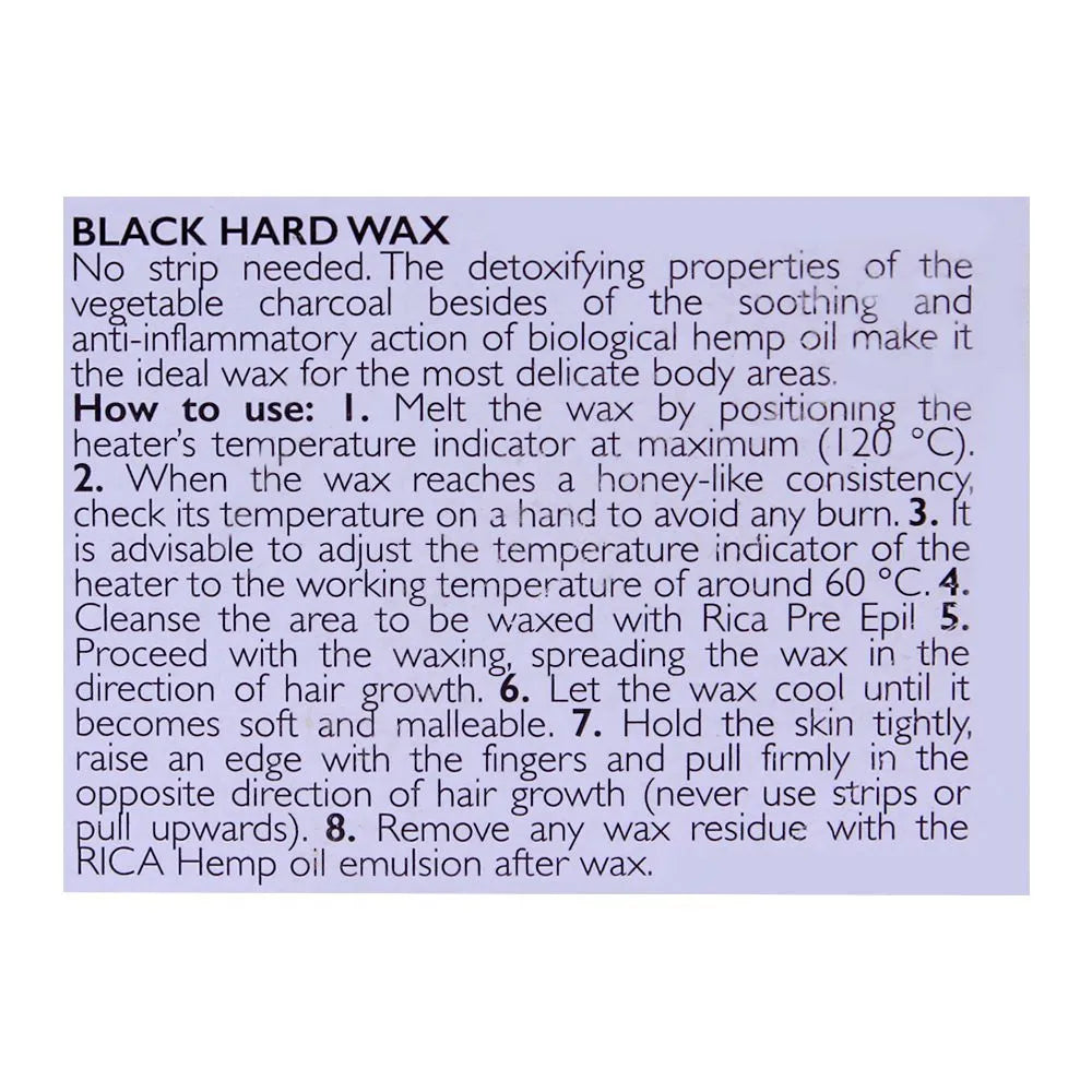 RICA Black Charcoal Hard Wax 1000gm