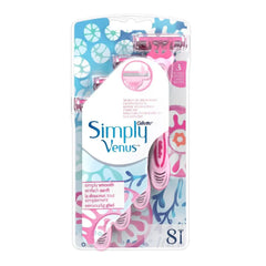 Gillette Simply Venus Basic 3 Blades Disposable Razor -  8-Pack