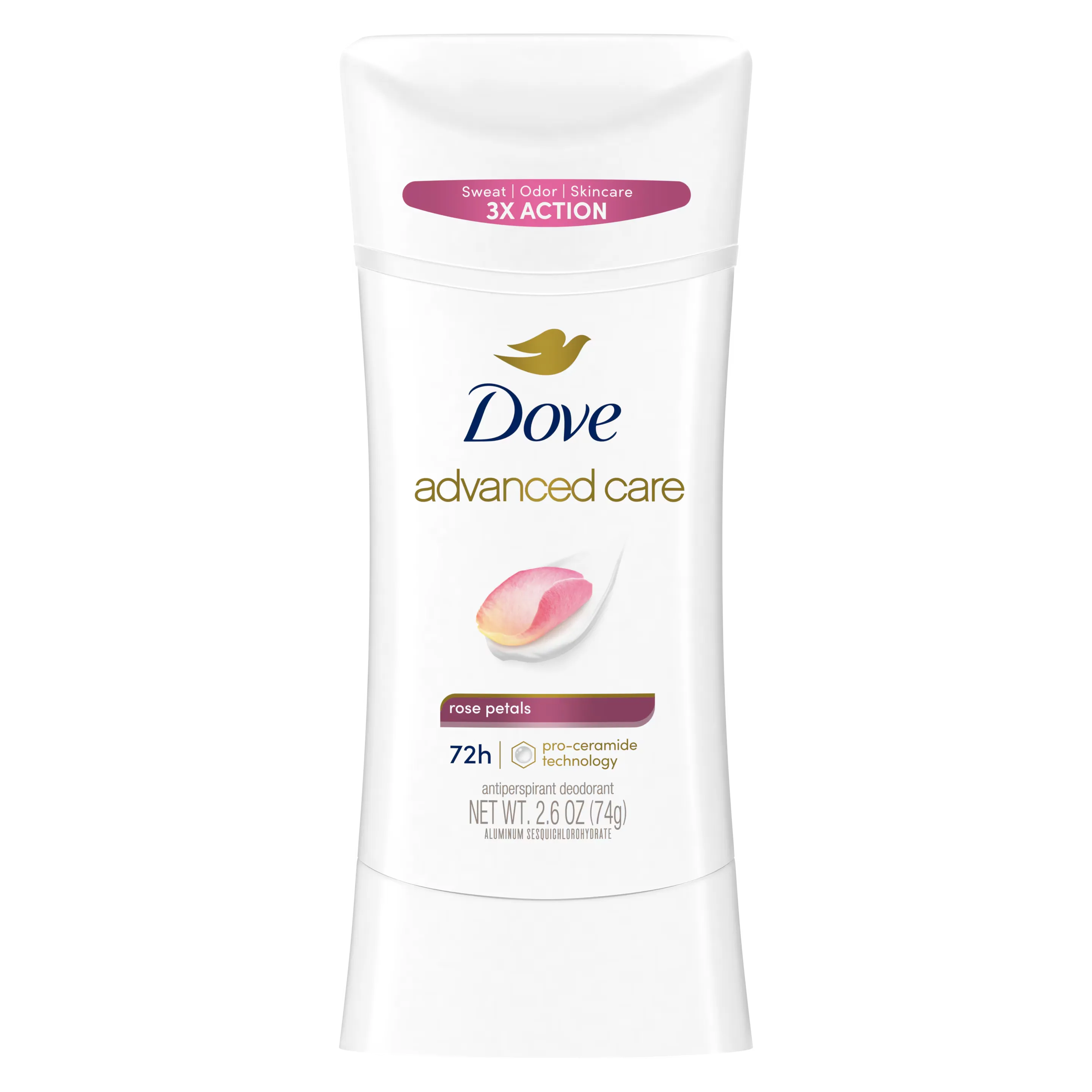 Dove Advanced Care Rose Petals Antiperspirant Deodorant Stick 74g