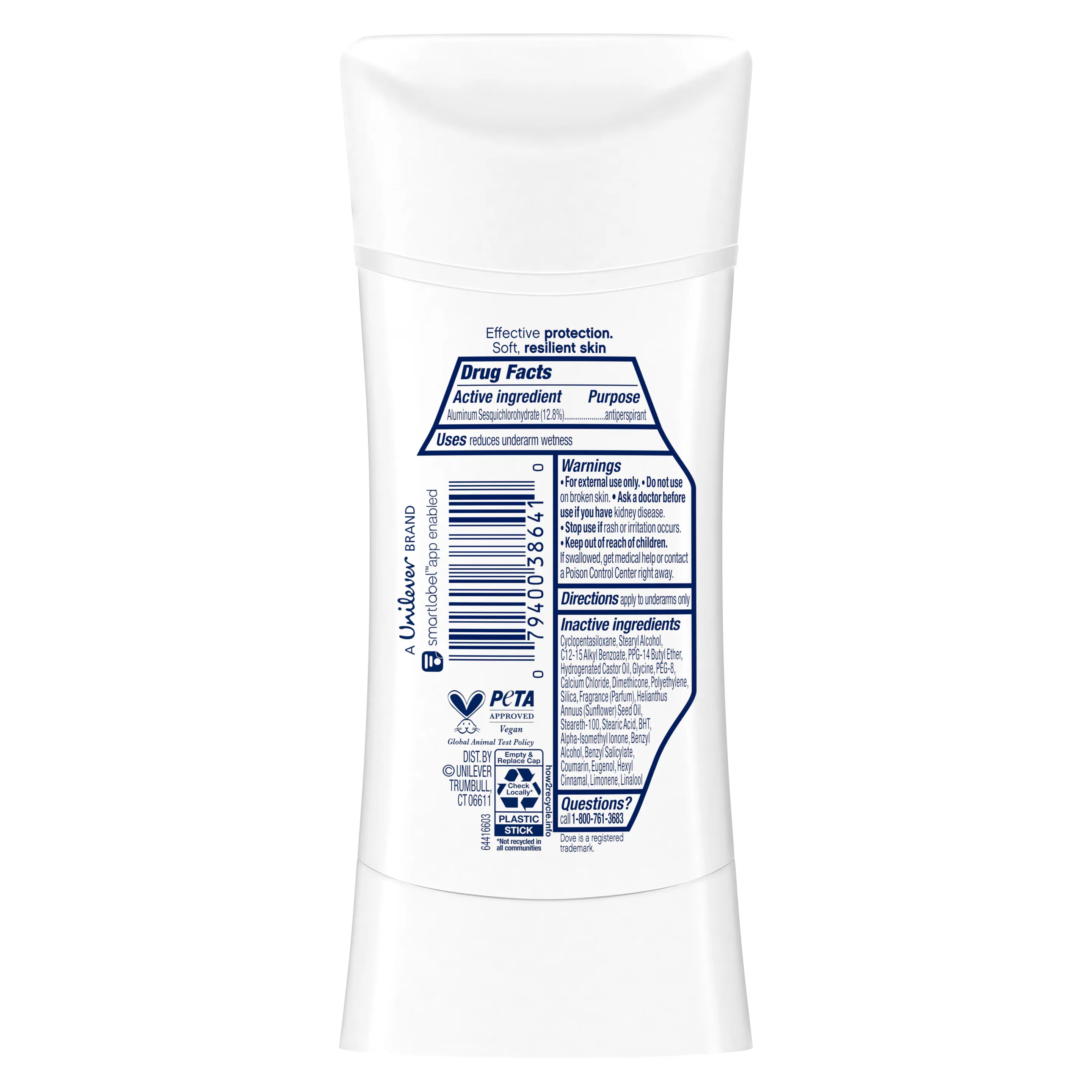 Dove Advanced Care Caring Coconut Antiperspirant Deodorant Stick 74g