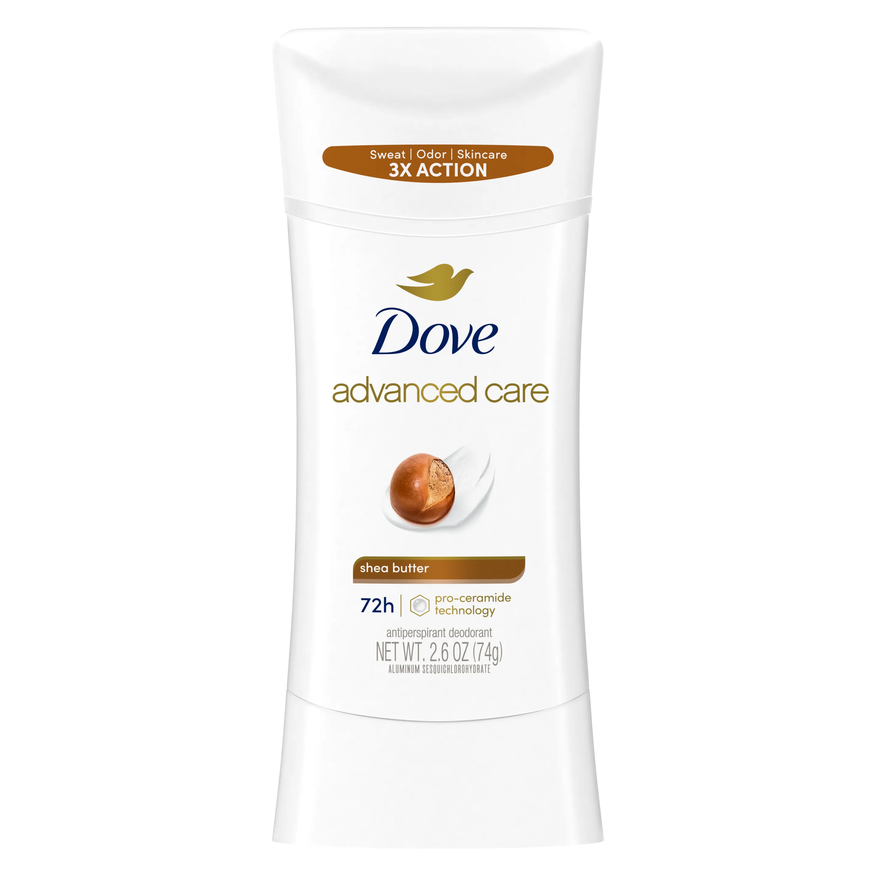 Dove Advanced Care Shea Butter Antiperspirant Deodorant Stick 74g
