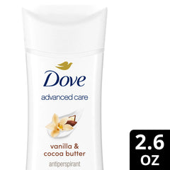 Dove Advanced Care Vanilla & Cocoa Butter Antiperspirant Deodorant Stick 74g