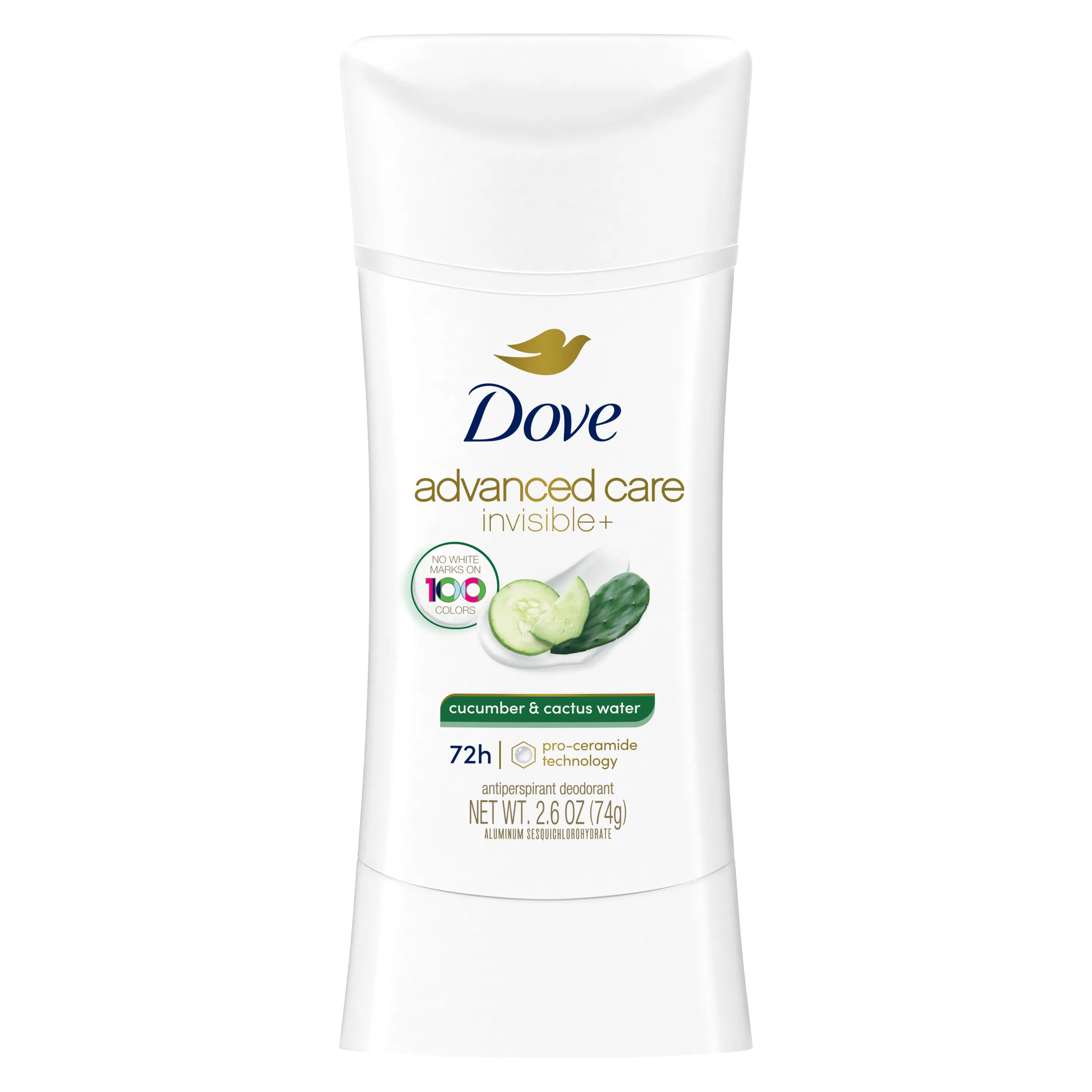 Dove Advanced Care Invisible Cucumber & Cactus Water Antiperspirant Stick 74g