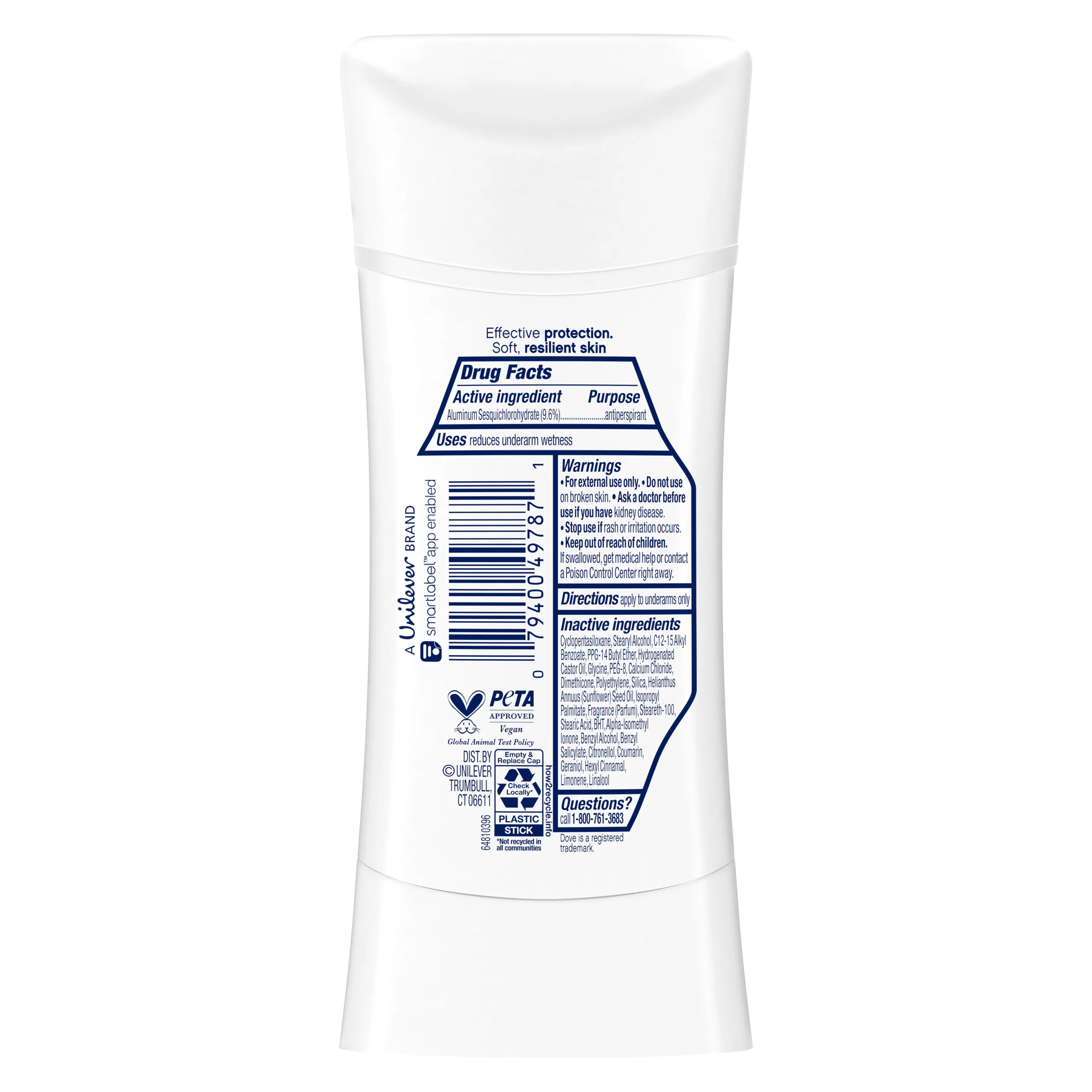 Dove Advanced Care Invisible Cucumber & Cactus Water Antiperspirant Stick 74g