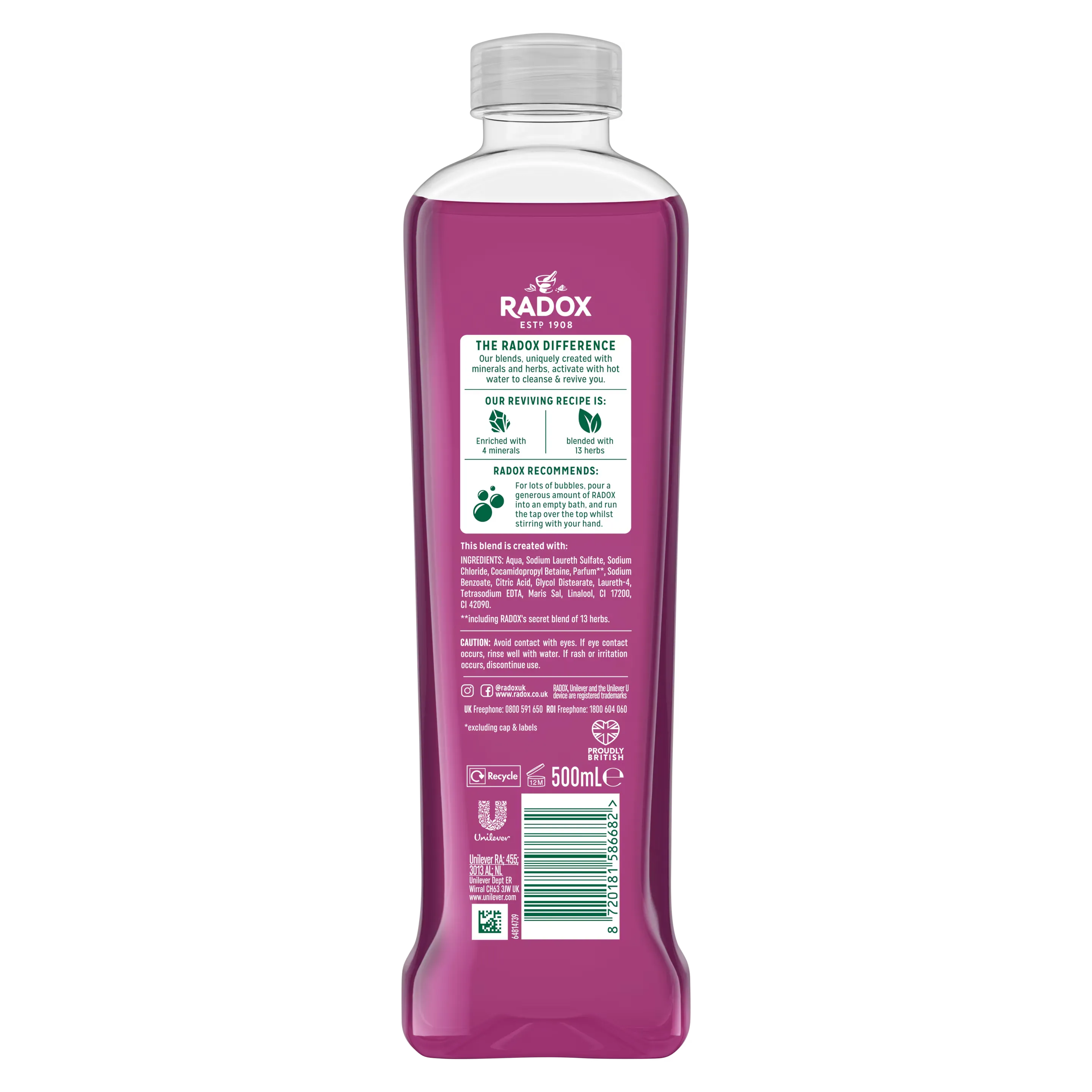 Radox Mineral Therapy Feel Revitalised Bath Soak - 500ml