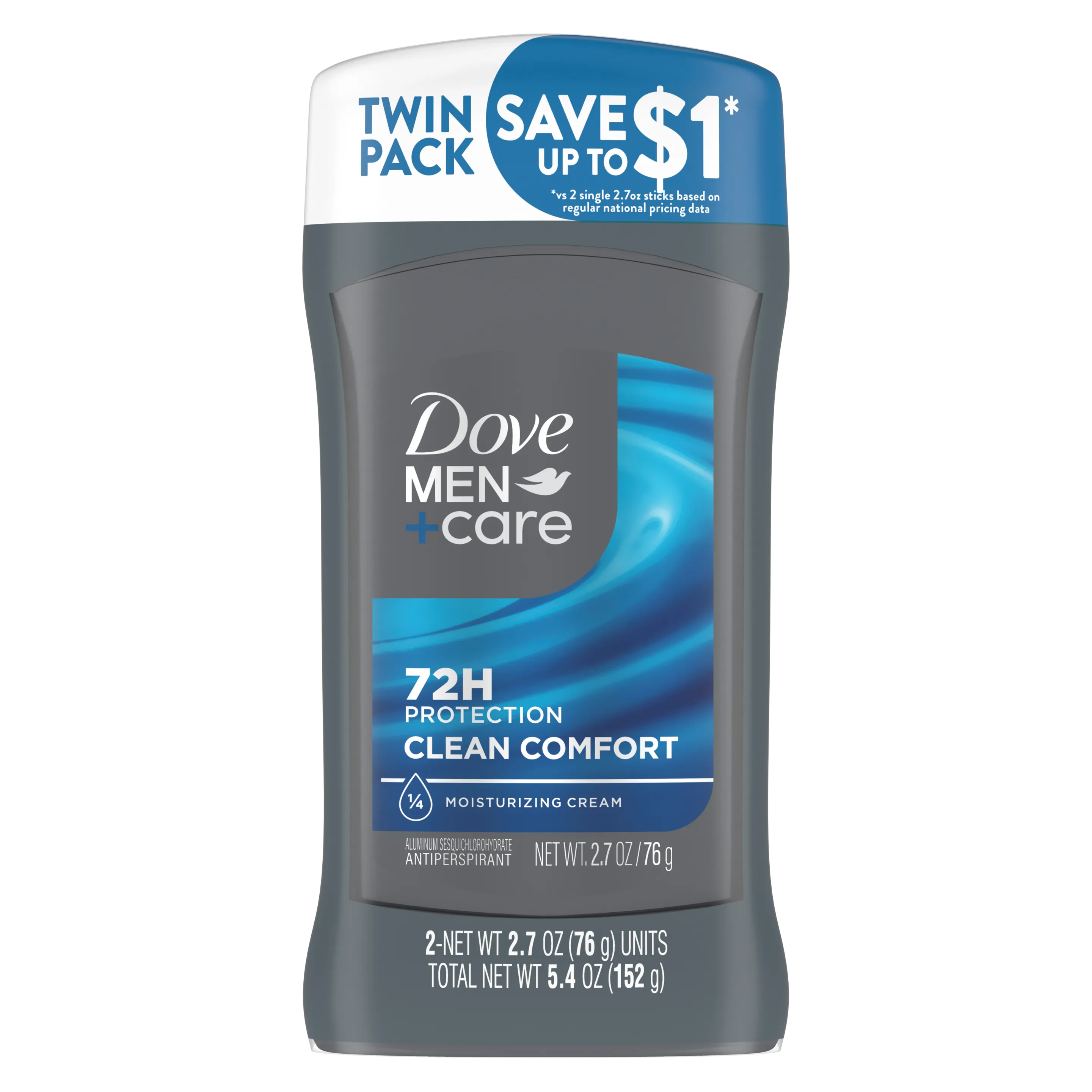Dove Men+Care Clean Comfort Antiperspirant Stick 152g