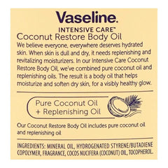 Vaseline Intensive Care Coconut Restore Body Oil - 200ml