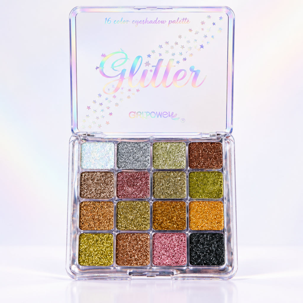 GulFlower Glitter Eyeshadow - 16-Colors