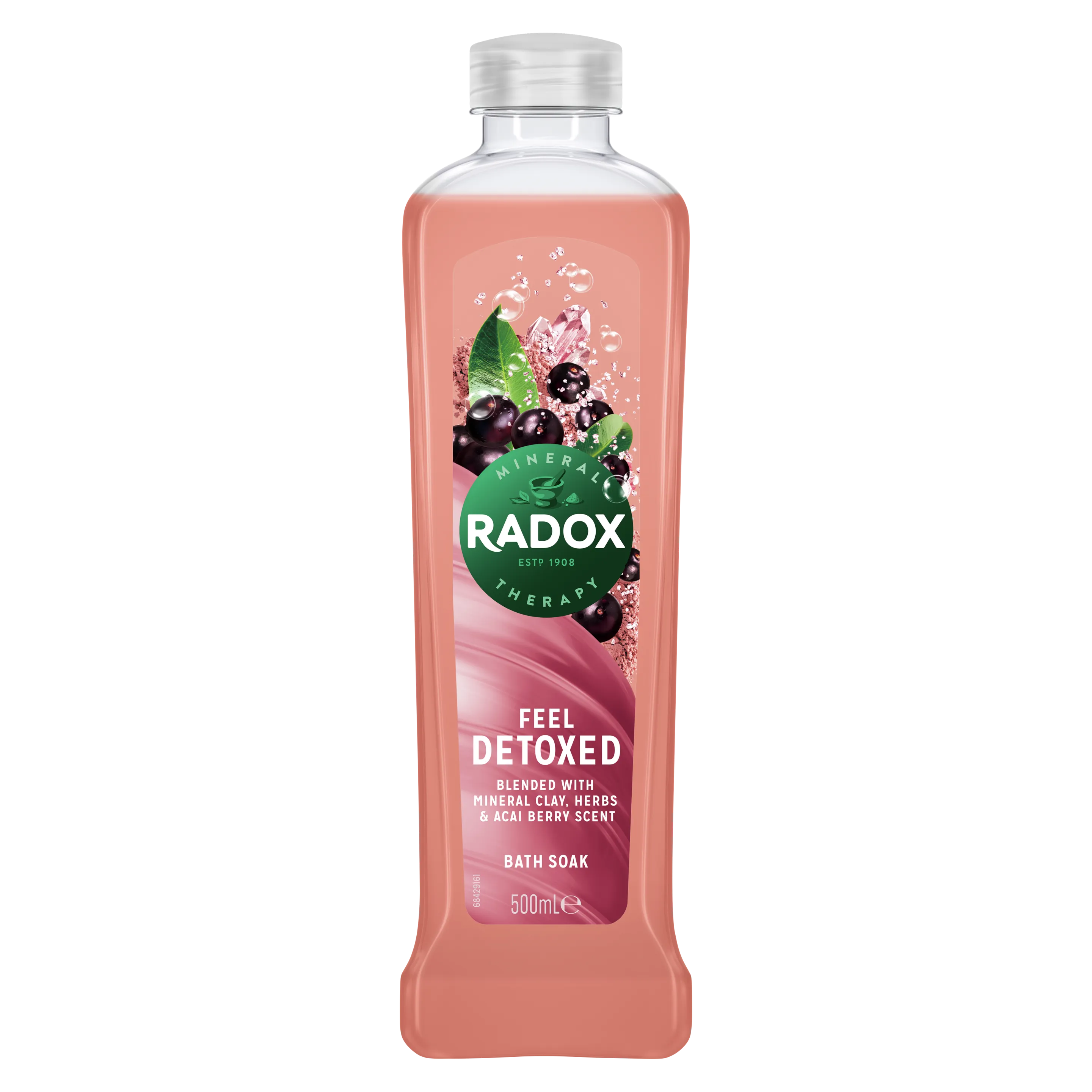 Radox Feel Detoxed Bath Soak with Acai Berry Scent - 500ml