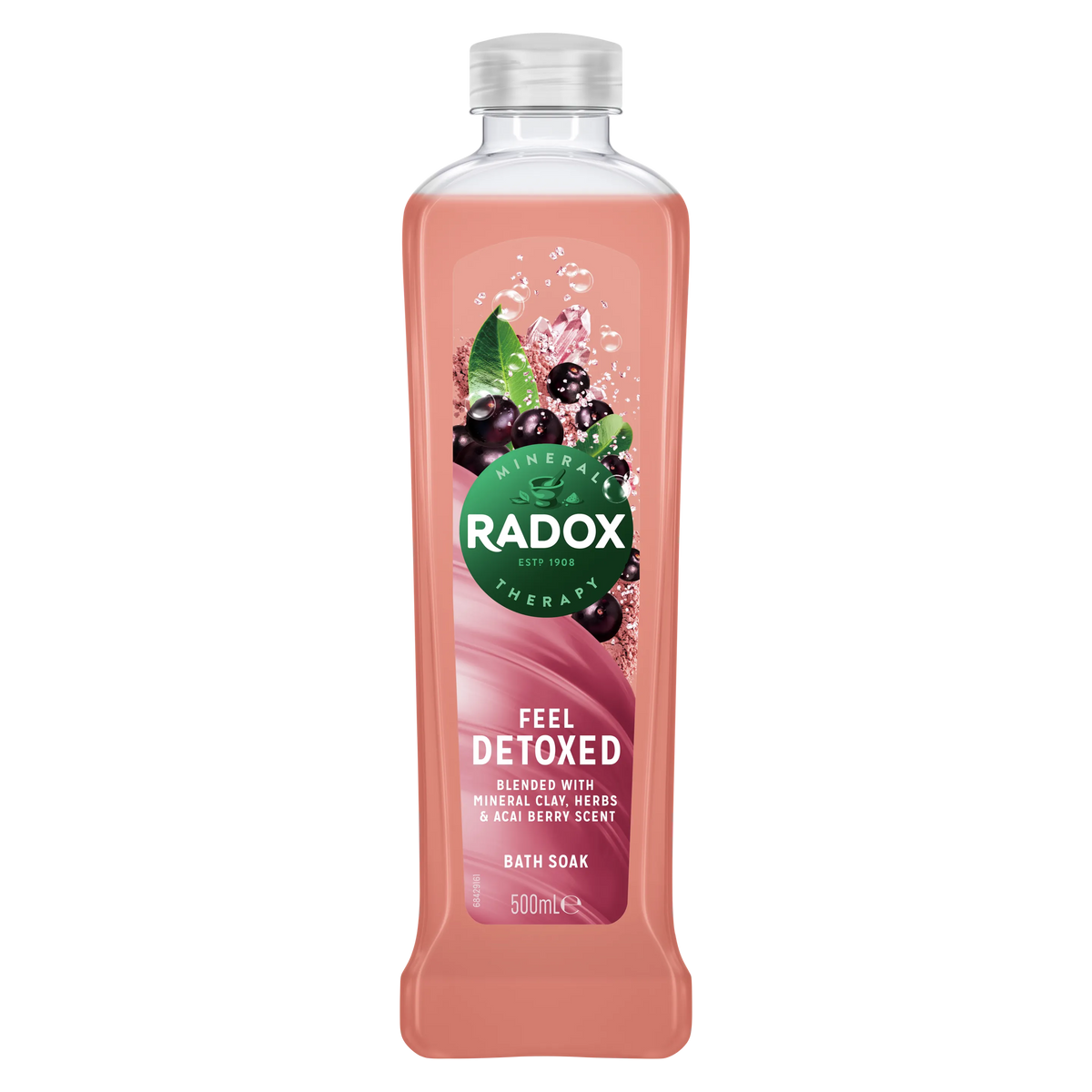 Radox Feel Detoxed Bath Soak with Acai Berry Scent - 500ml