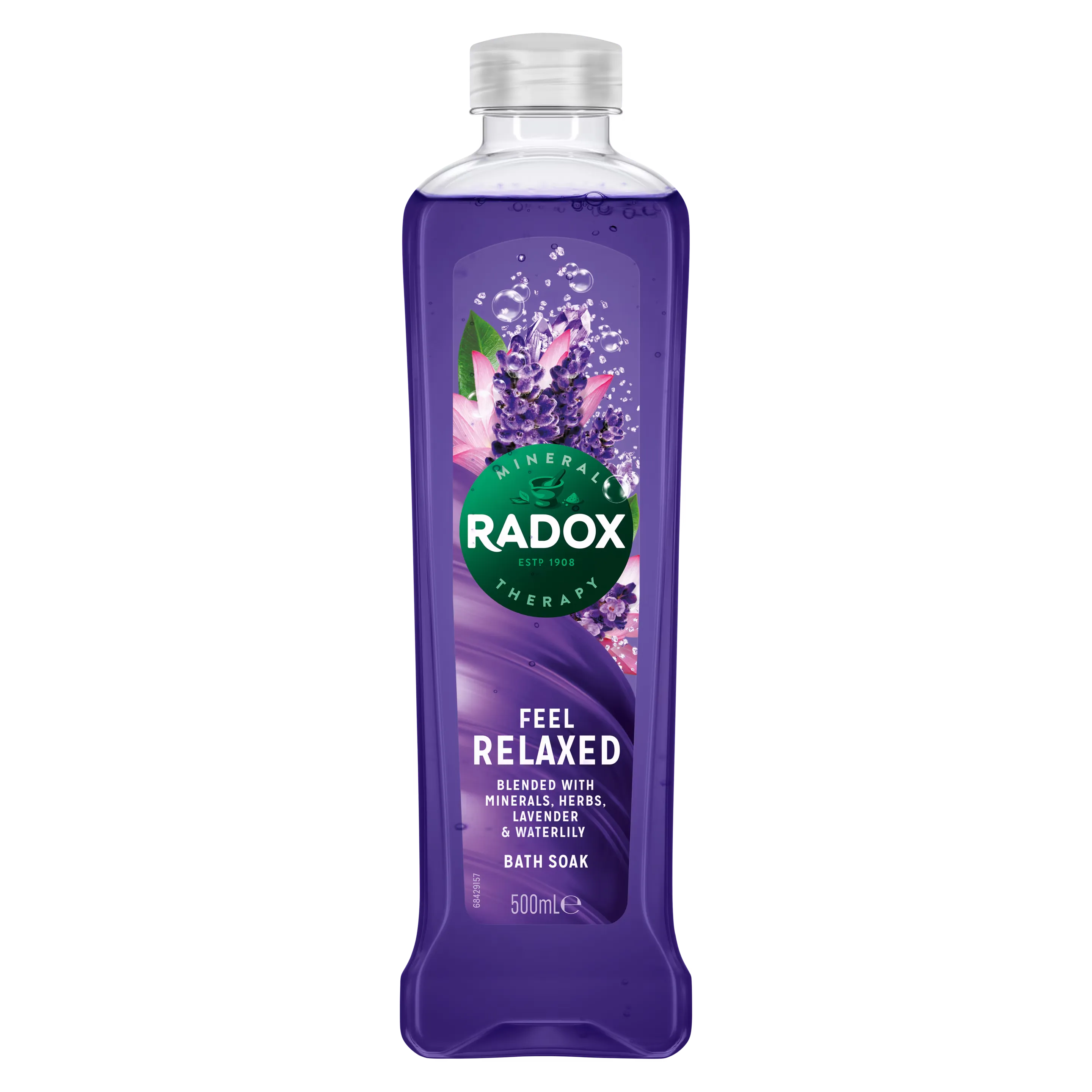 Radox Feel Relaxed Bath Soak with Lavender & Waterlily - 500ml
