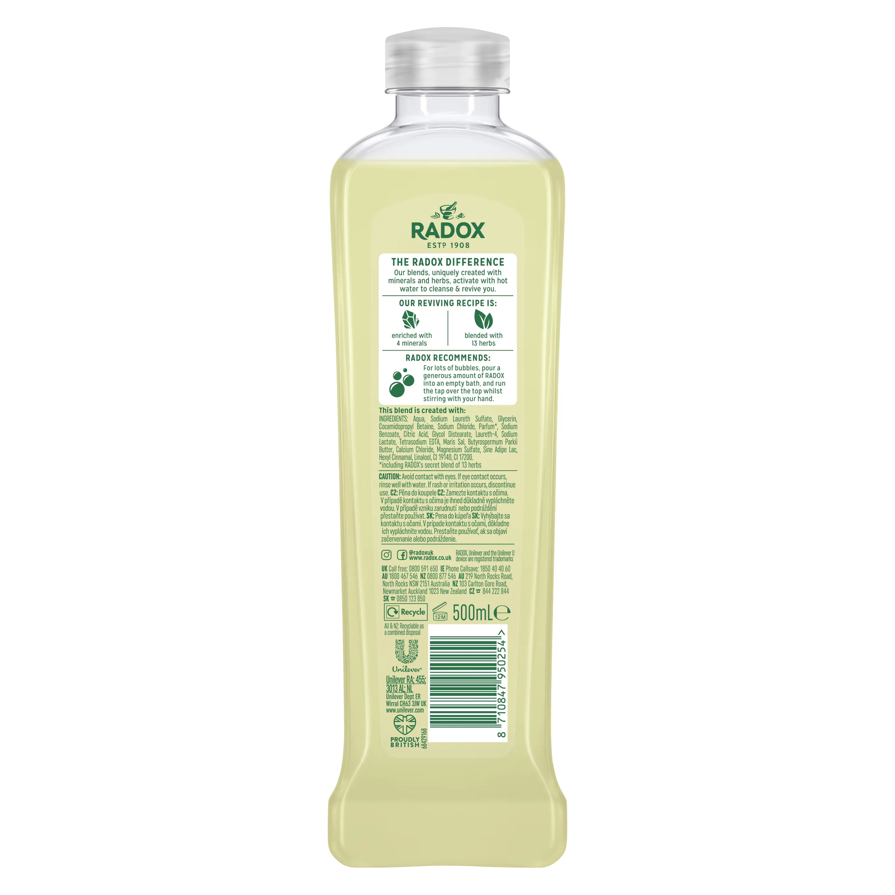 Radox Feel Pampered Bath Soak with Shea Butter & Ginger - 500ml