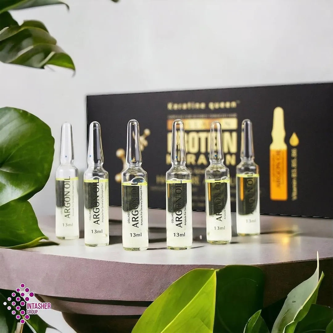 Keratin Queen Brazilian Straightening Collagen Protein Hair Care Ampoules 10ps