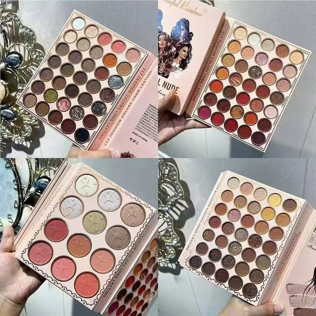 Colorful Rainbow 4-Fold Eyeshadow Palette