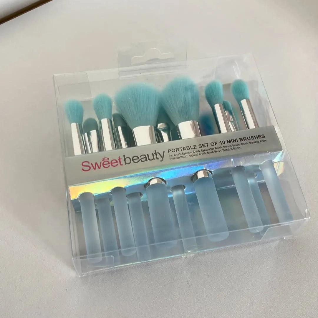 Sweet Beauty Makeup Brush Set Blister X 10 Pcs.