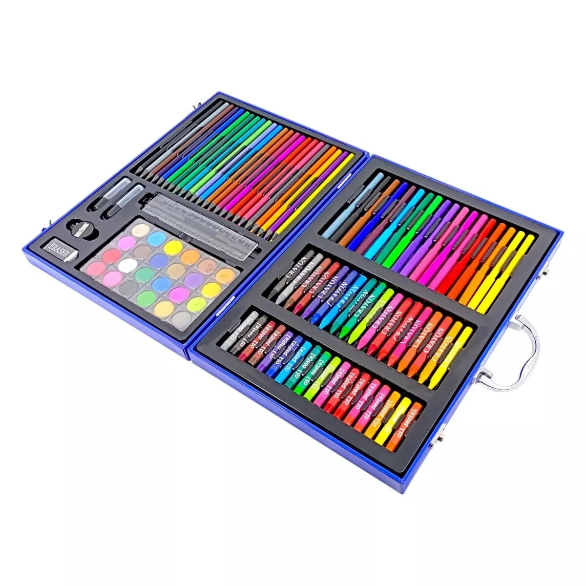 Portable Aluminum Case Supplies Set Art Kit for Kids - -128 Pcs