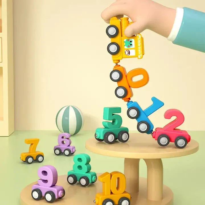 Colorful Plastic Magnetic Digital Number Train