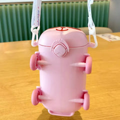 2-in-1 Portable Toy Bus Drinking Bottle