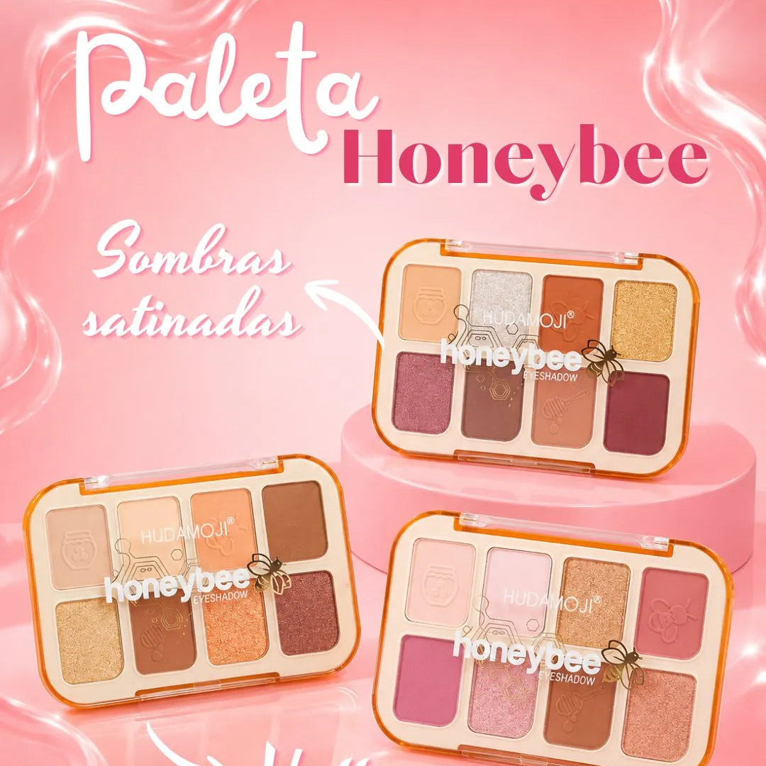 HUDAMOJI Honey Bee Eyeshadow Palette - 8 Colors