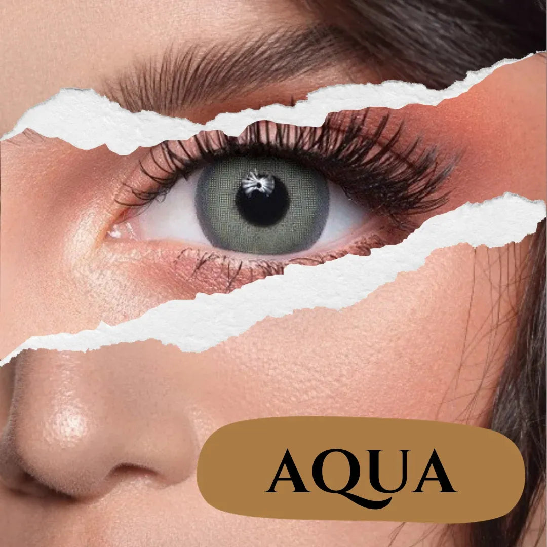 Dahab Gold Collection Aqua Contact Lenses