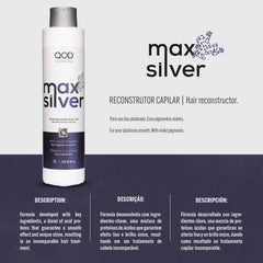 QOD Professional Max Silver Hair Reconstructor - 1L