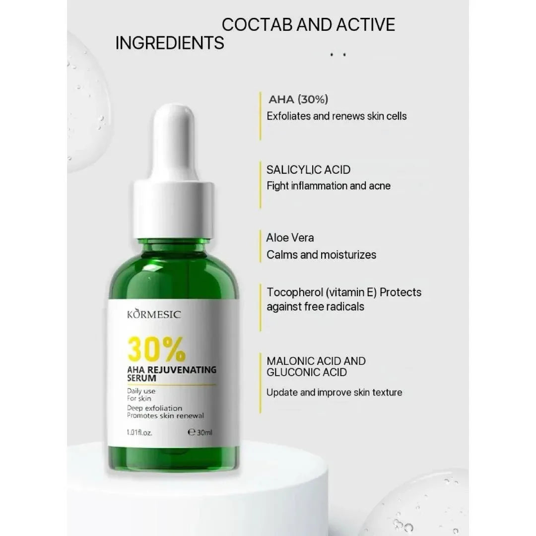 Kormesic 30% AHA Rejuvenating Serum - 30ml