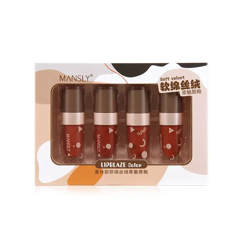 Mansly Lip Glaze Pack of 4