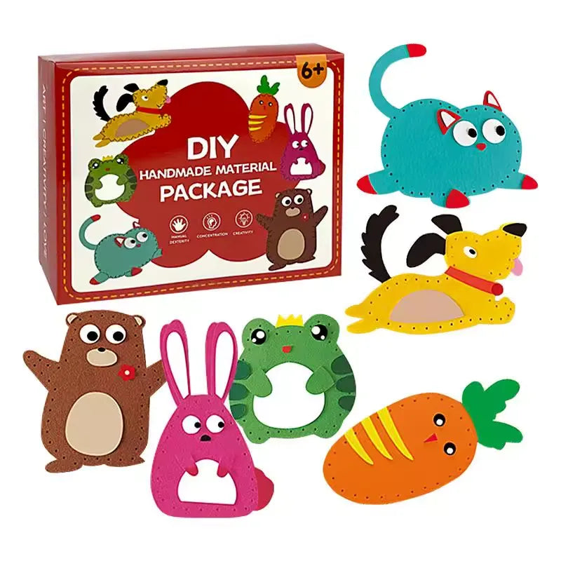 DIY creative animal sewing kit for kids