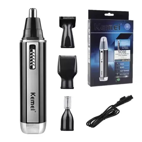 Kemei 2-in-1 Rechargeable Hair & Nose Trimmer