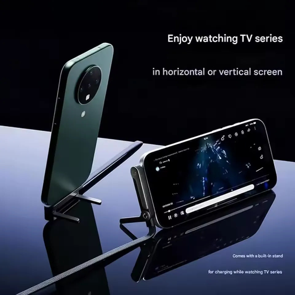 240w Fast Charging Cord With Built-in Phone Stand