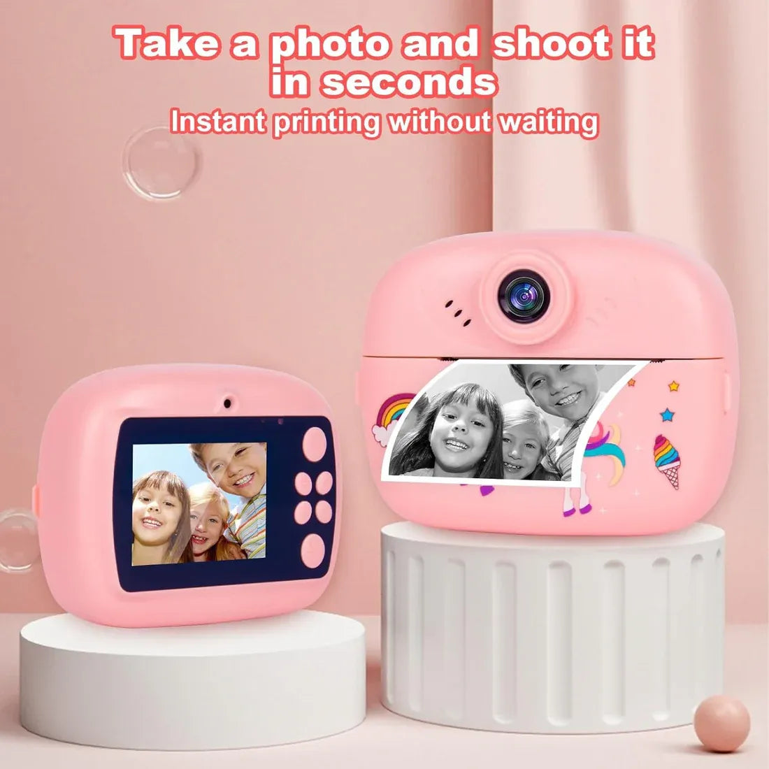 Instant Print Digital Camera for Kids