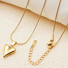stainless steel Heart locket chain - Each